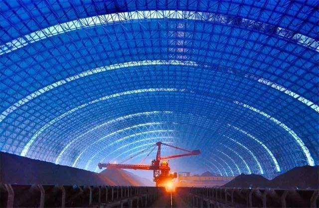 贵溪亿优钢构工程师为您解析原料场封闭技术的特点和类型