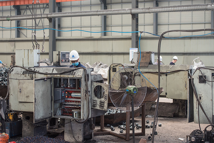 贵溪网架配件-锥头加工车间